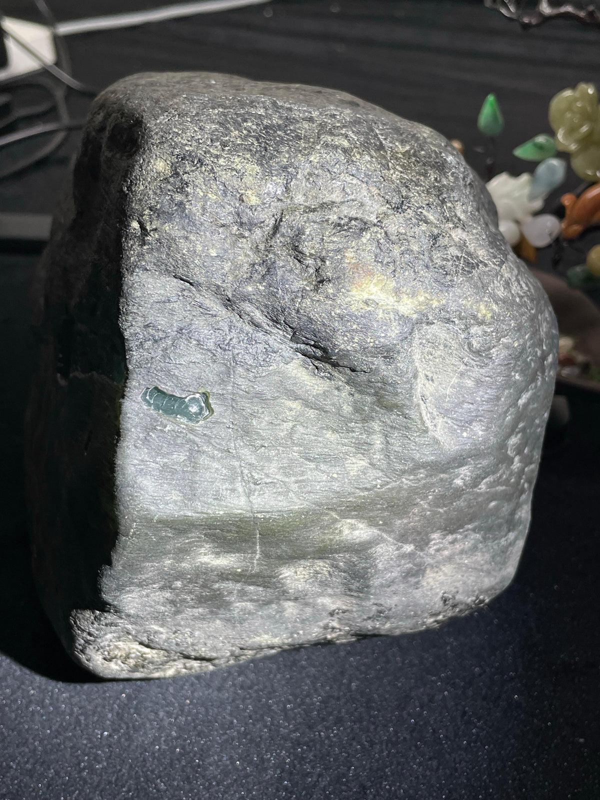 极品南齐开窗冰底湖水蓝（yc710674）