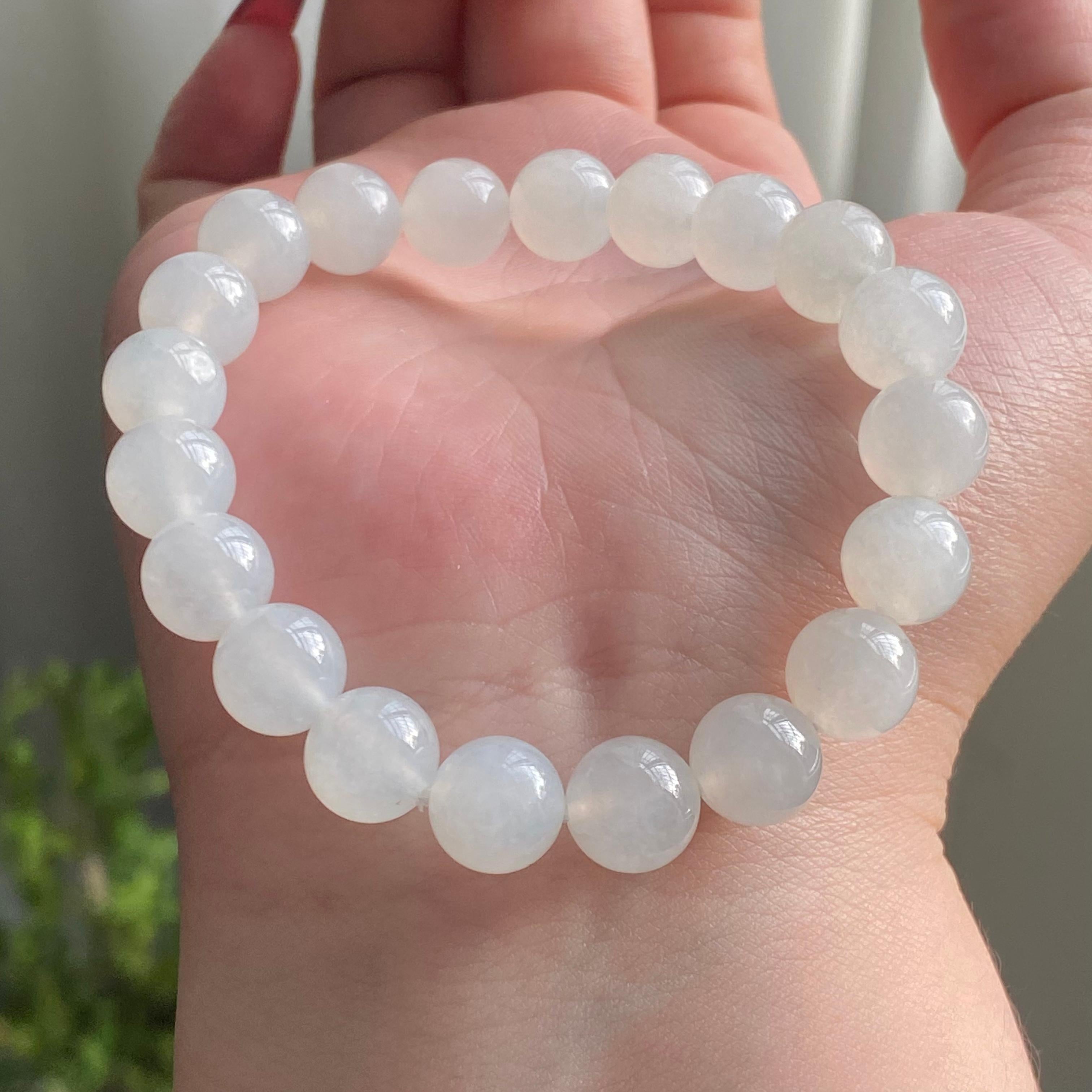 糯冰种白月光单圈手串（20颗）（yc213187）