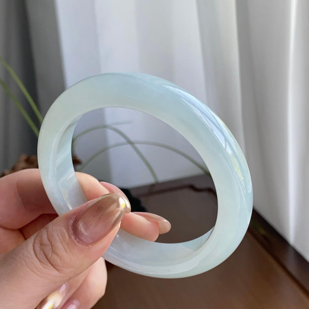 细糯种淡晴底平安镯（55圈）（yc258164）