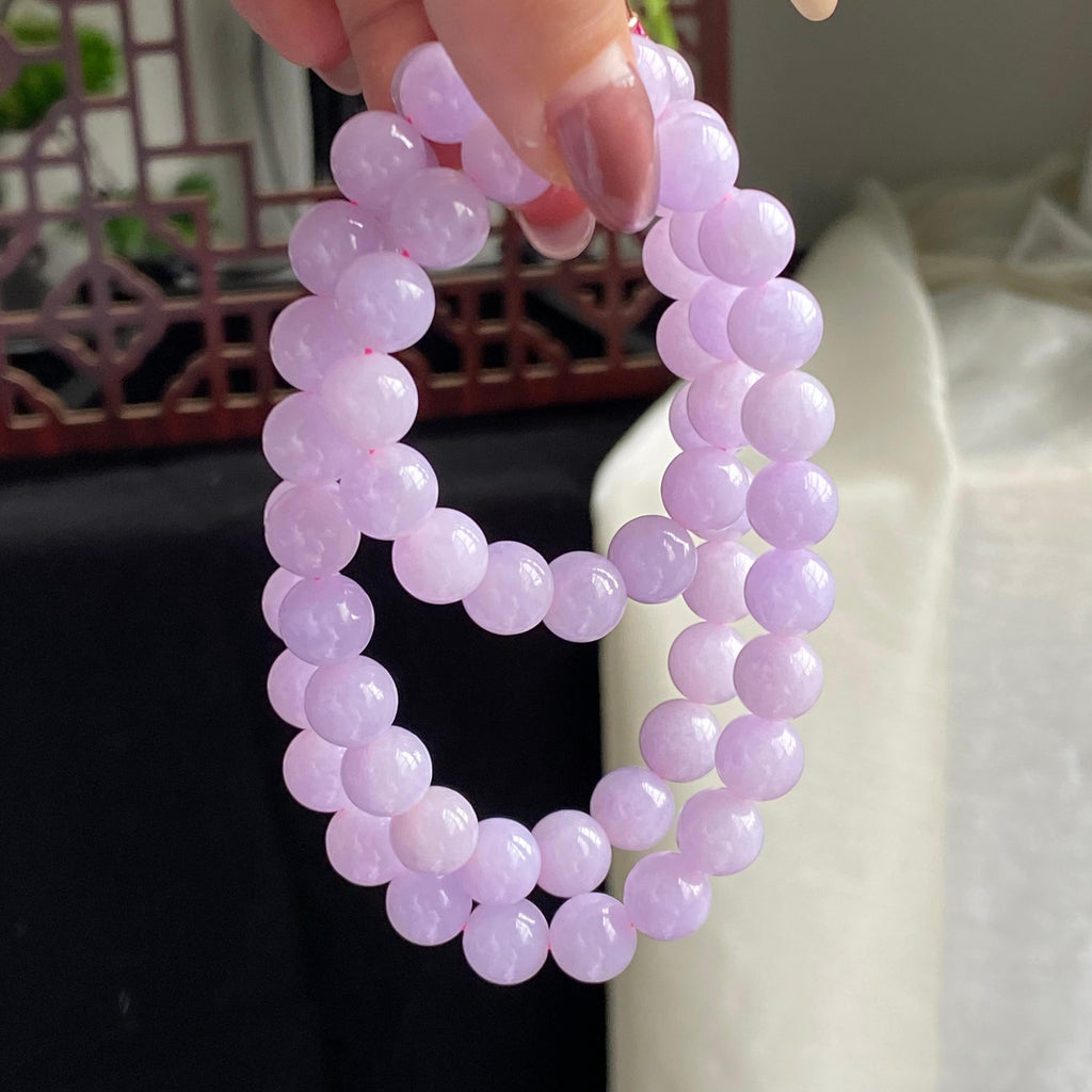 细糯种紫罗兰珠链（62颗）（yc196843）