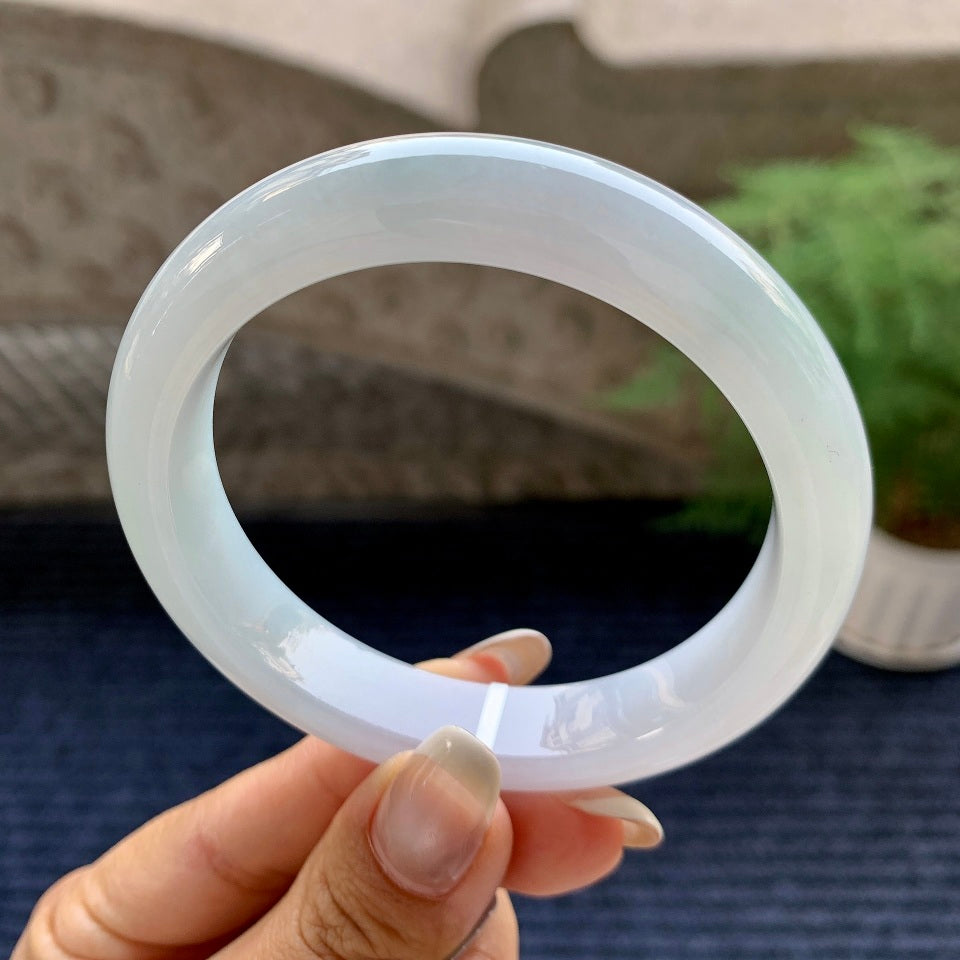 细糯种带底色平安镯（58.6mm）（yc082978）