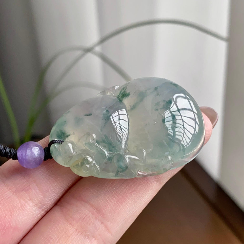 冰种飘花葫芦吊坠（yc260816）