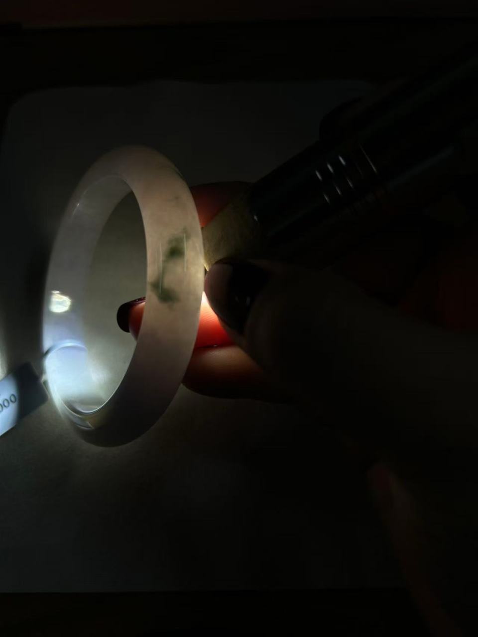 糯冰种春彩平安镯（56.7mm）（yc106736）