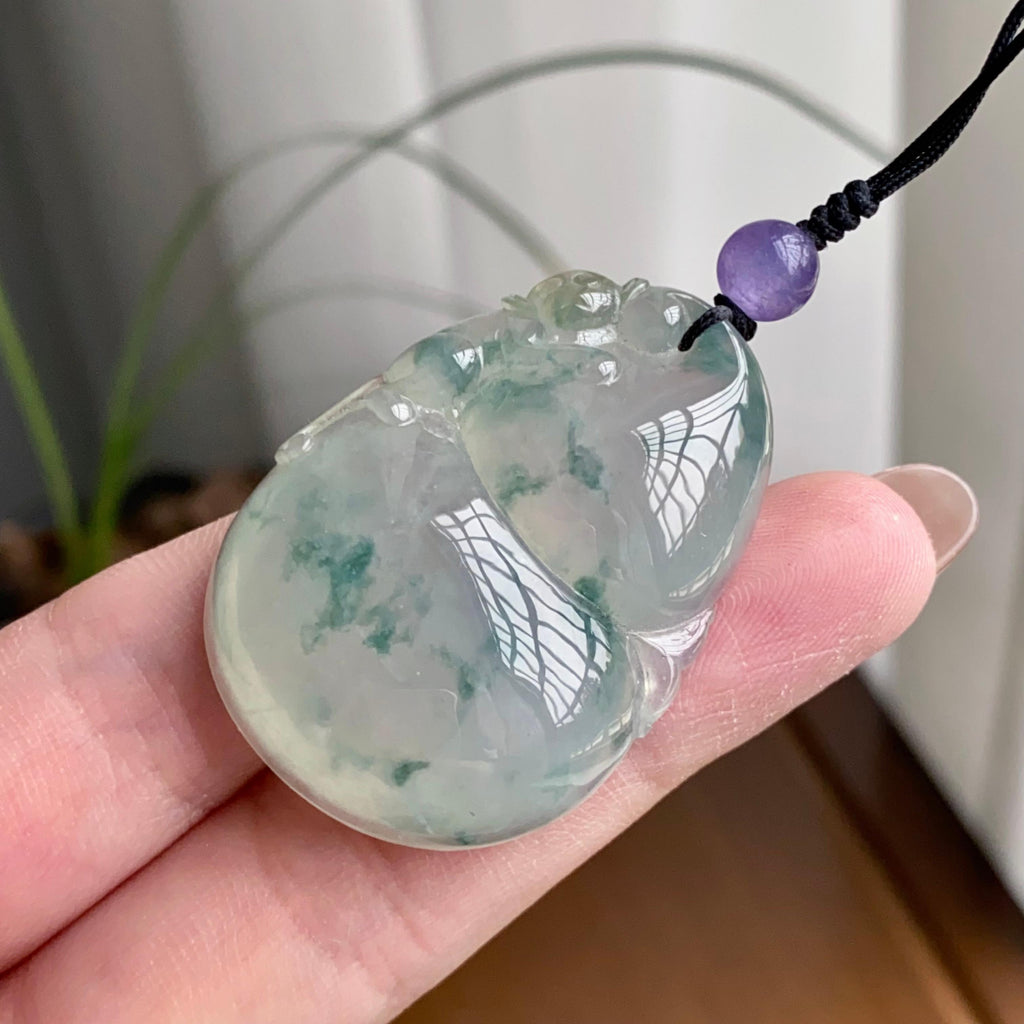 冰种飘花葫芦吊坠（yc260816）