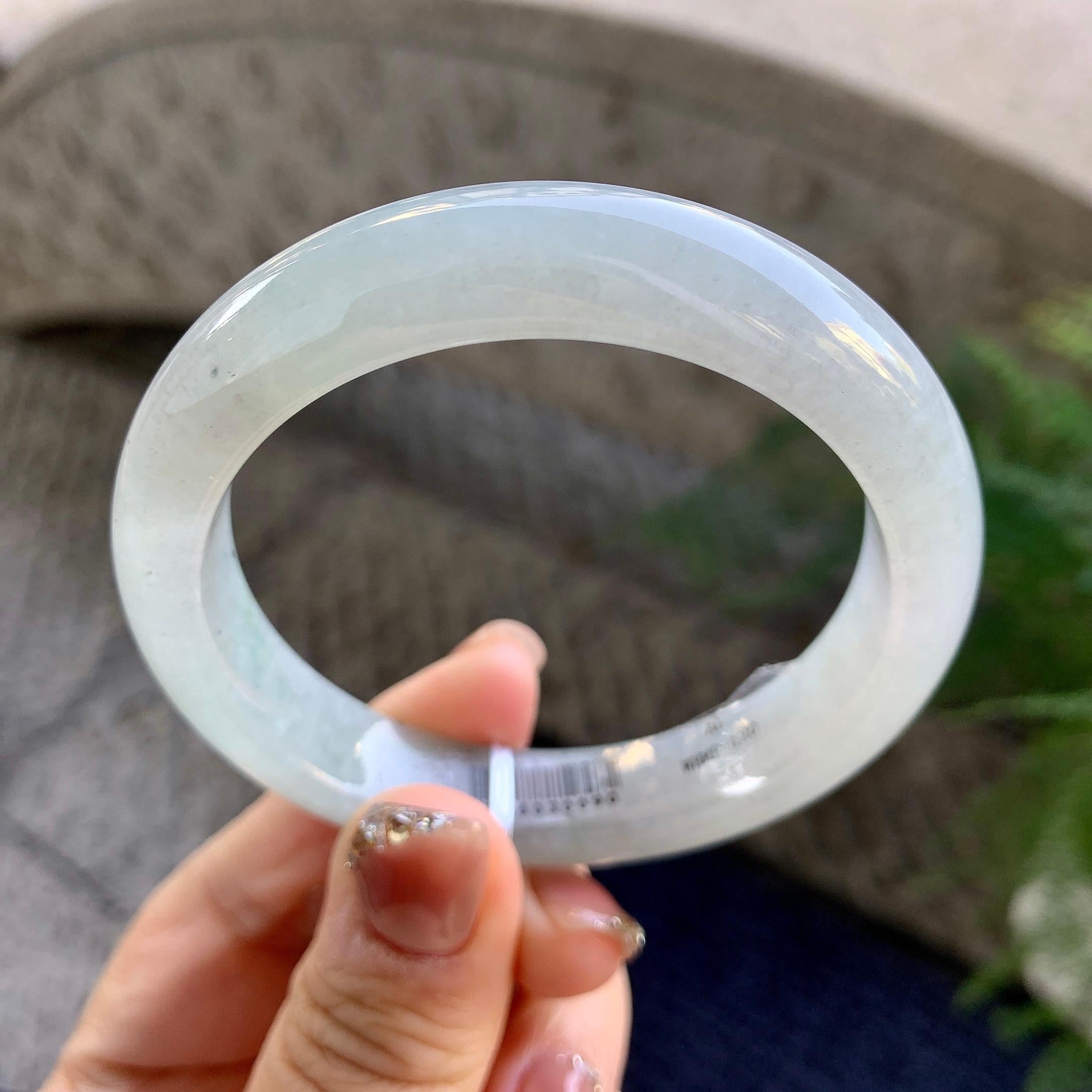 糯种无色平安镯（55.6mm）（yc275327）