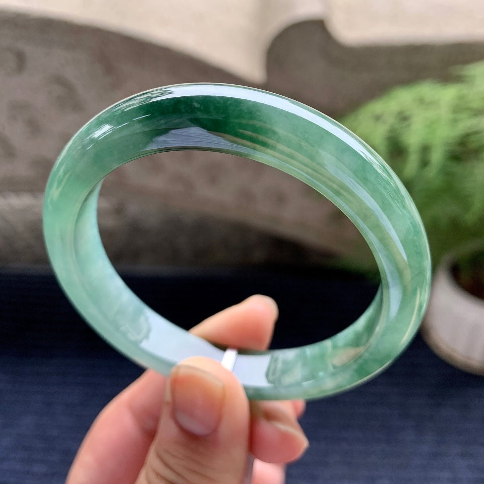 细糯种飘花平安镯（58mm）（yc089231）