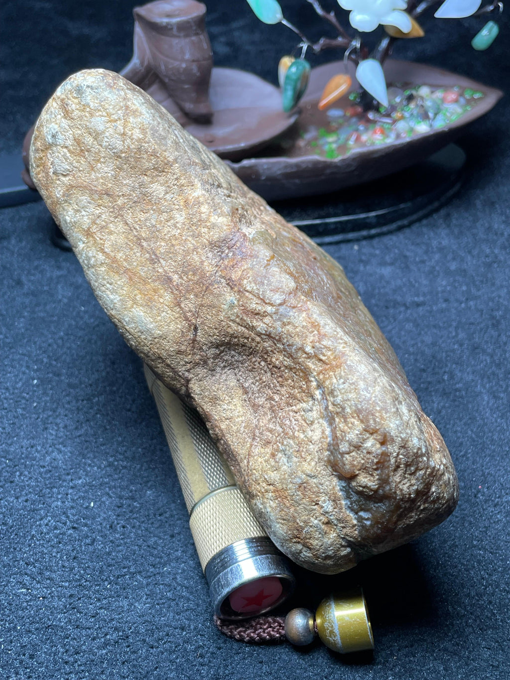 极品大马坎冰黄加绿（yc694302）