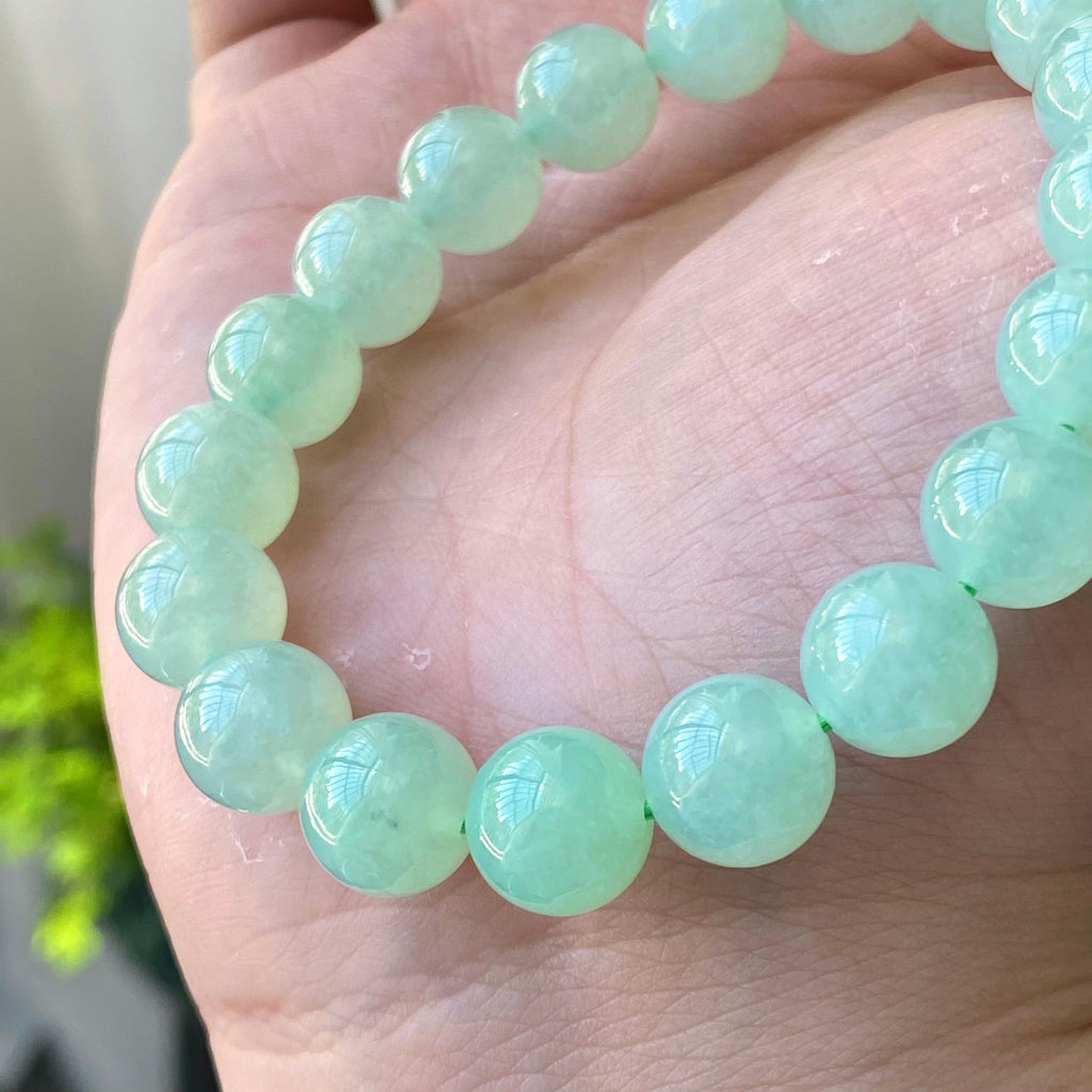 糯冰种晴底单圈手串（19颗）（yc202991）