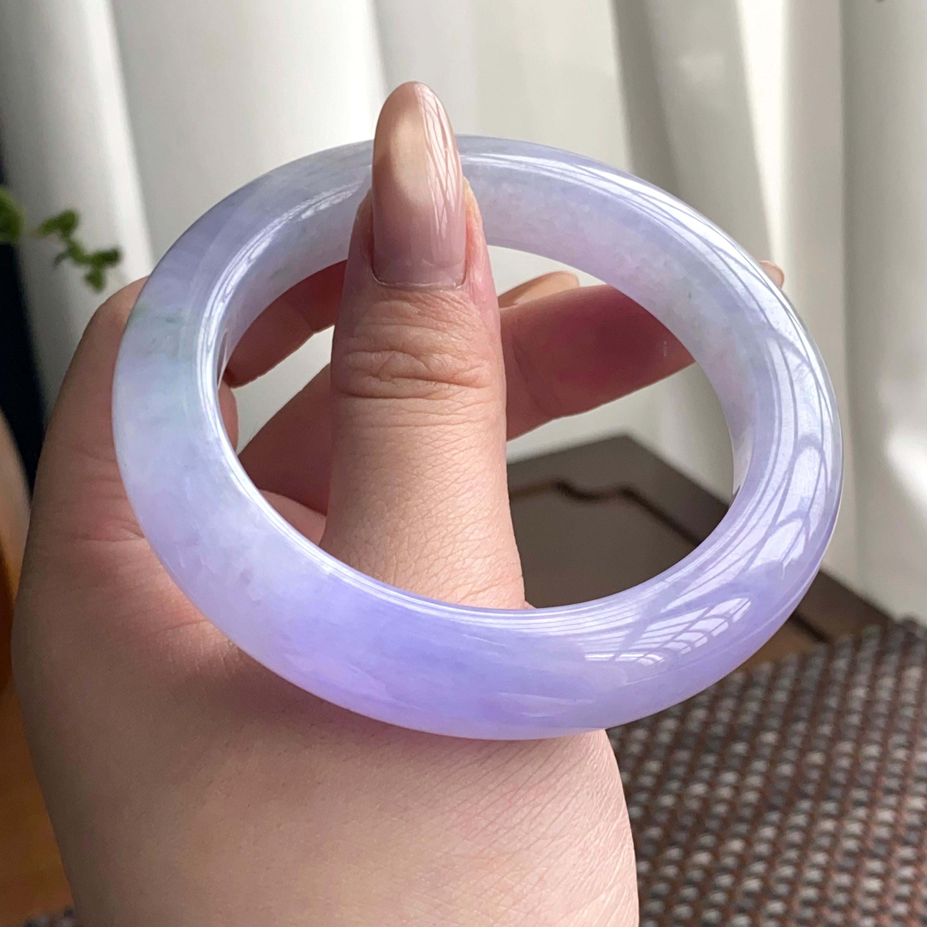 糯冰种春彩平安镯（56圈）（yc247431）