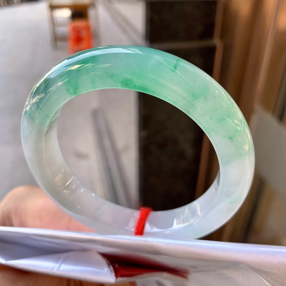 冰飘花平安镯（58.5mm）（yc057670）