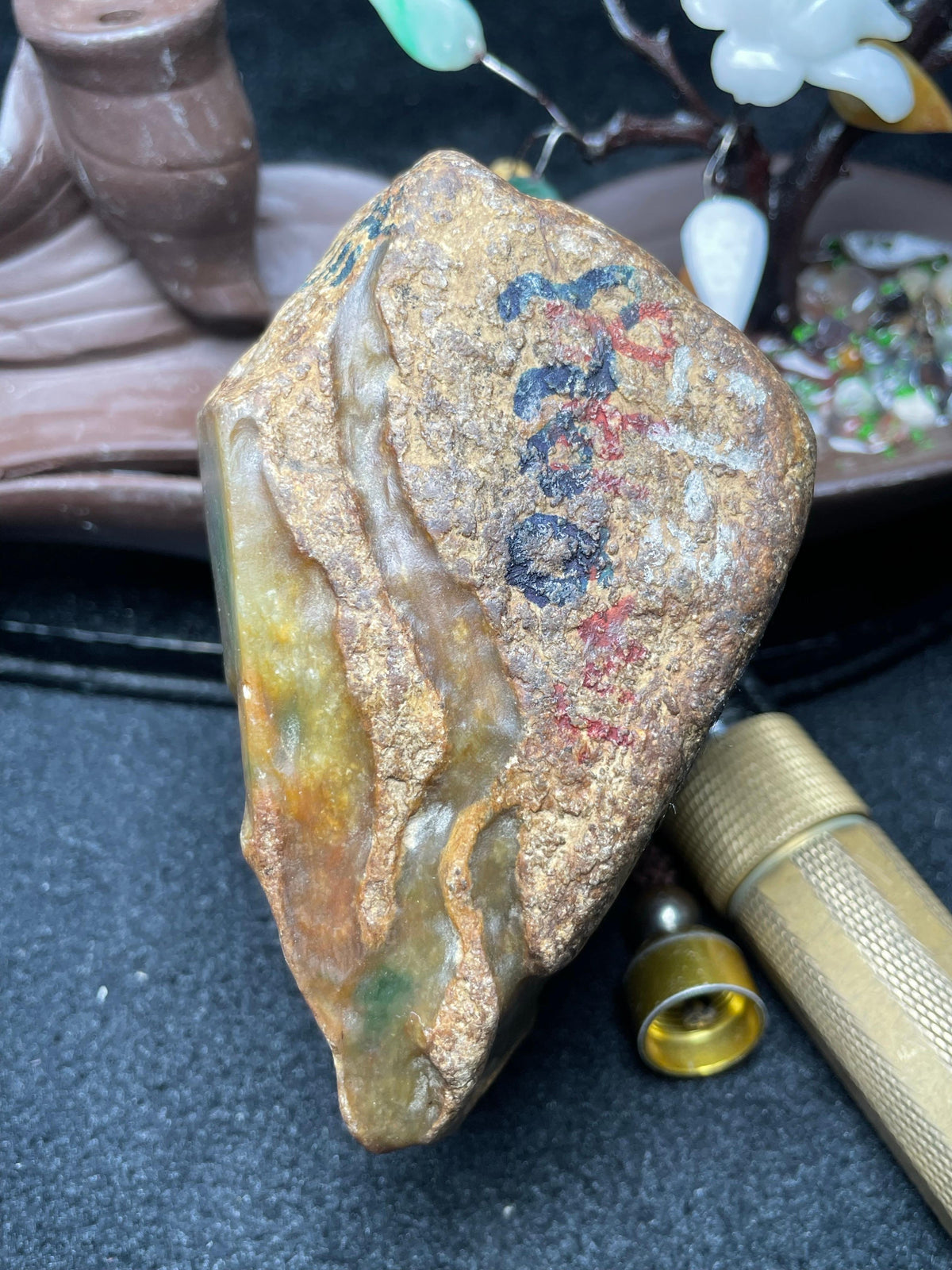 大马坎开窗冰底黄加绿（yc695197）