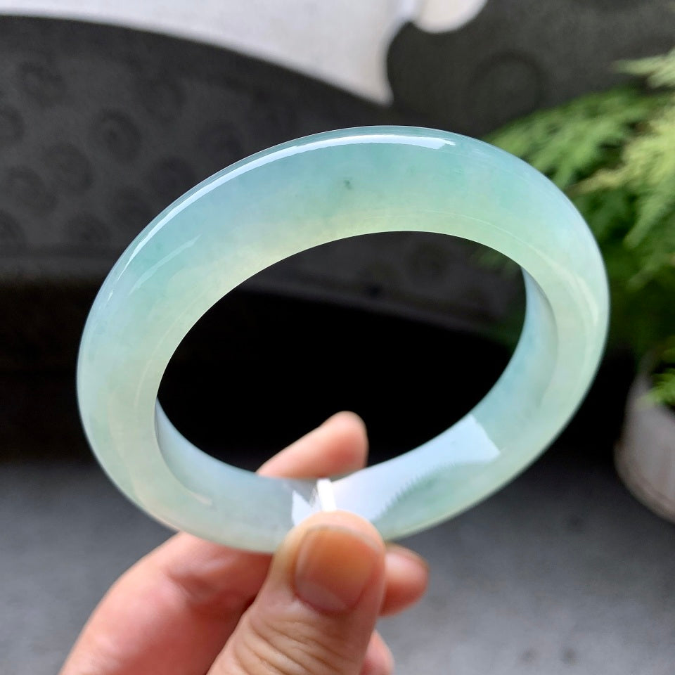 糯冰种晴水平安镯（59.6mm）（yc098117）