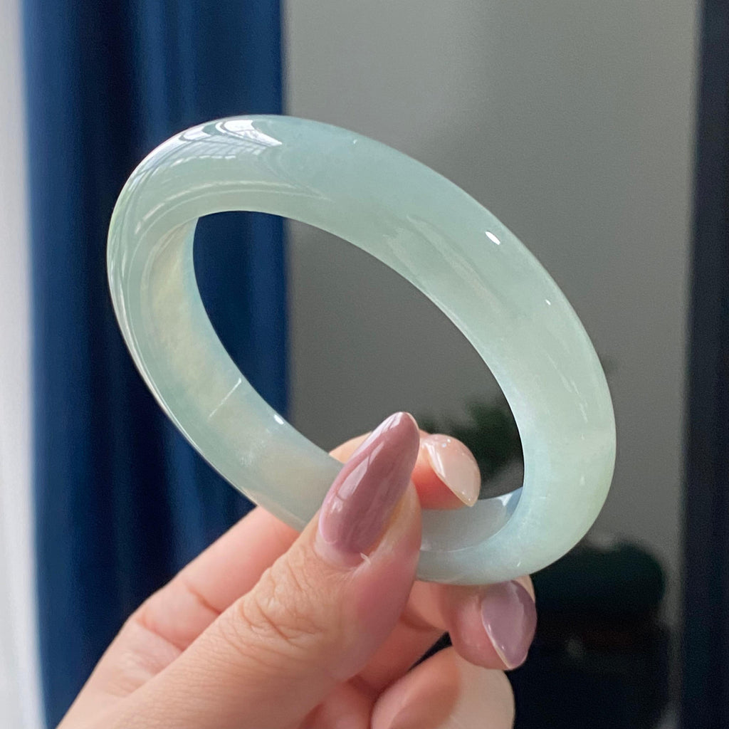 糯冰种晴底平安镯手镯（57圈）（yc196183）