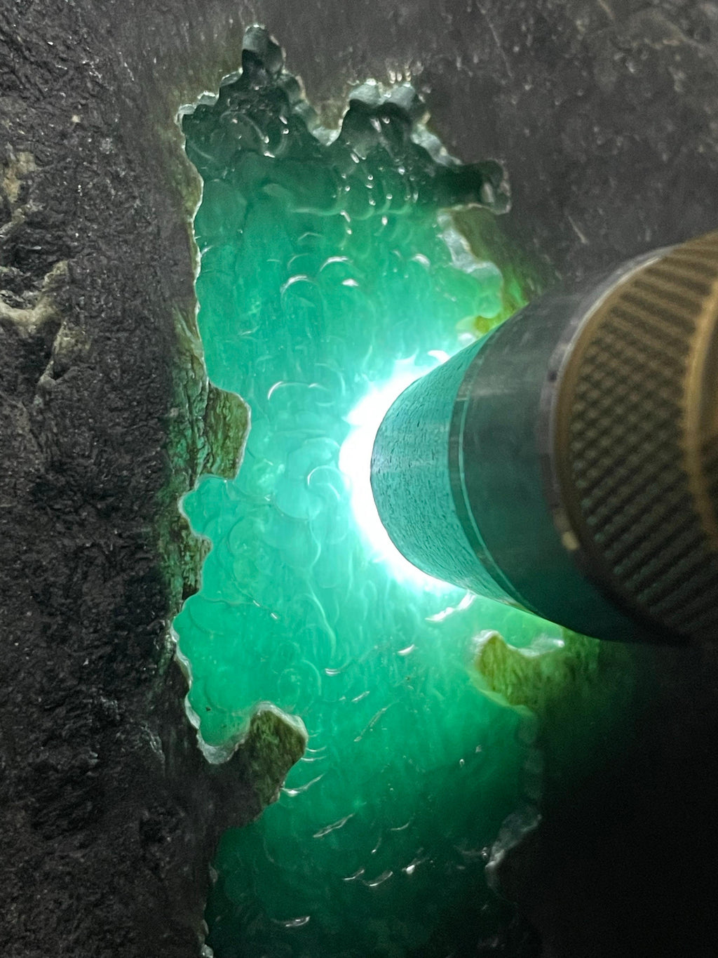 极品南齐开窗冰底湖水蓝（yc710674）