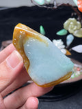 天然黄翡俏色片料（yc522628）