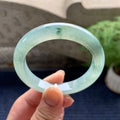 糯冰种飘花洒金平安镯（53mm）（yc089974）