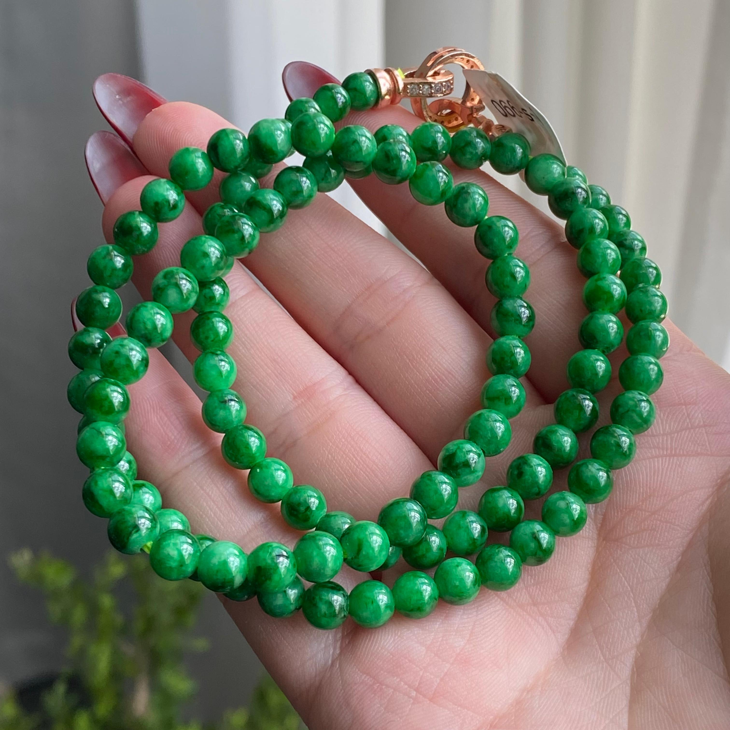 细糯种满绿珠链（102颗）（yc212974）