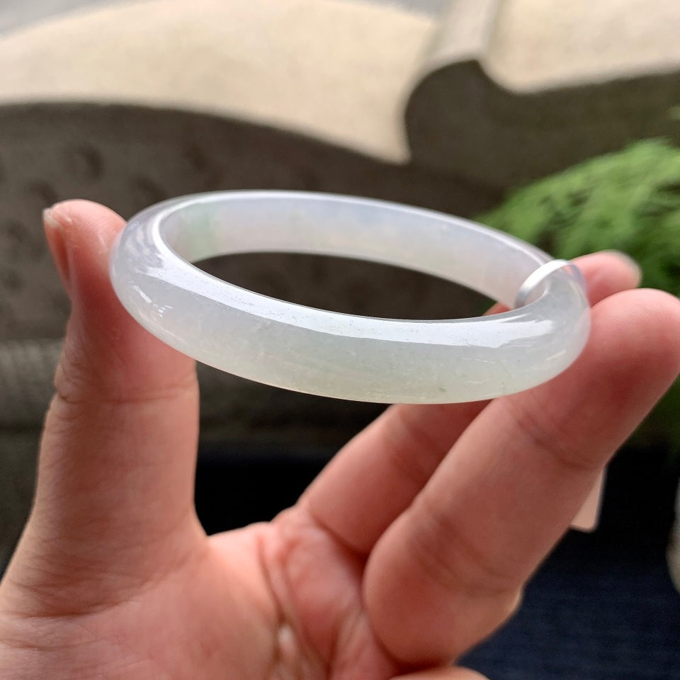 糯冰种无色贵妃手镯（52.5mm）（yc093431）