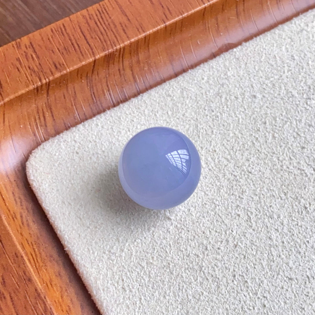 糯冰种紫罗兰单珠（yc260850）