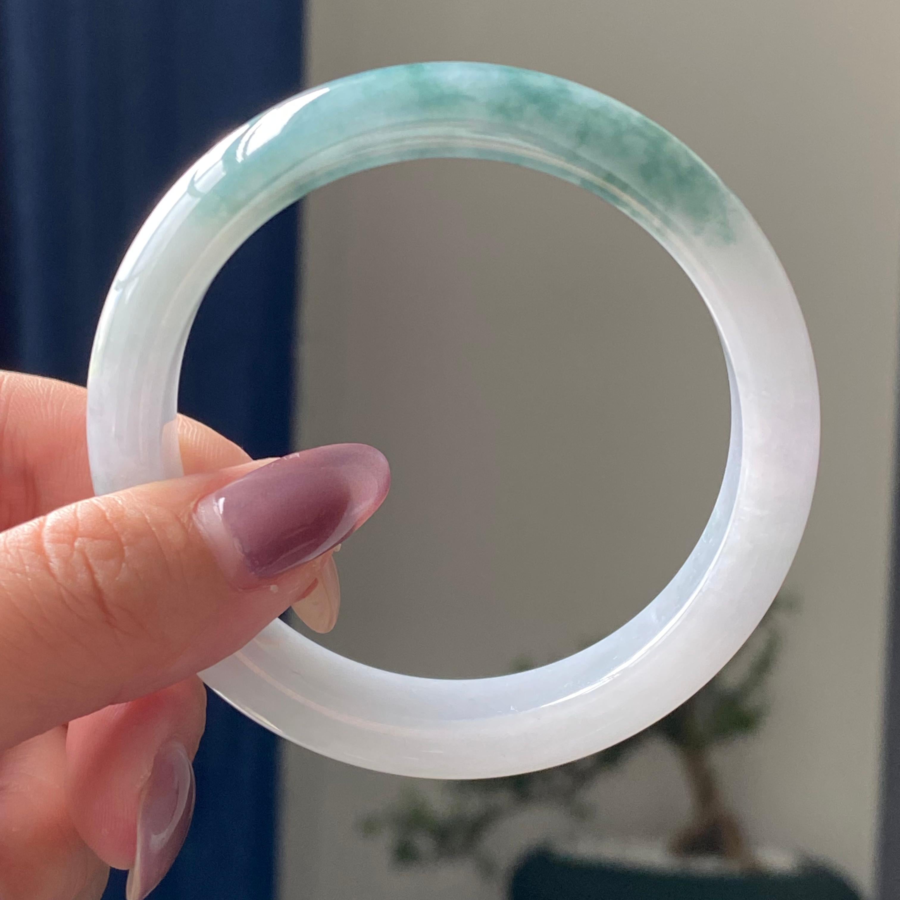 细糯种飘花平安镯手镯（57圈）（yc195379）