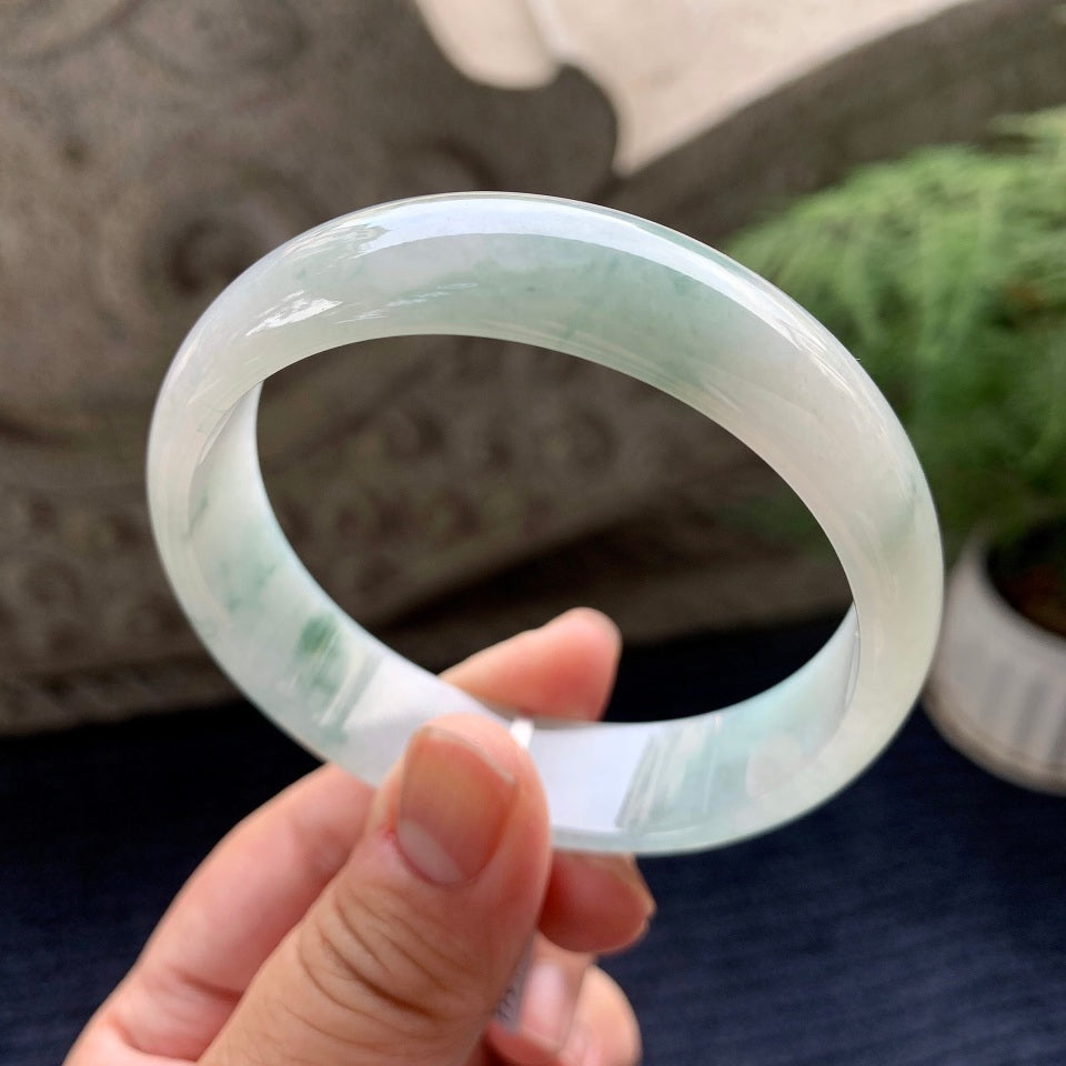 糯种飘花宽版轮胎手镯（60mm）（yc091748）