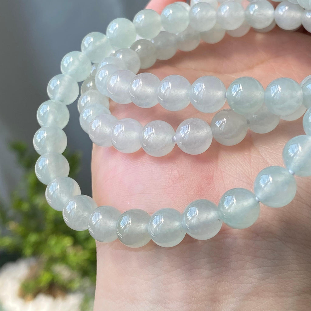 冰种晴底珠链（83颗）（yc213044）