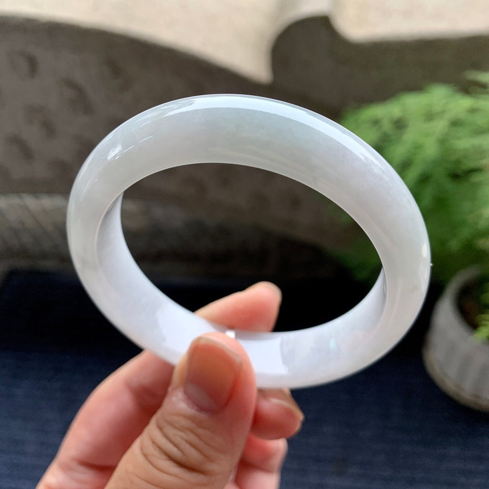 糯种无色平安镯（55.2mm）（yc093447）