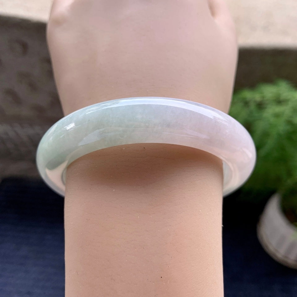 糯种淡晴底平安镯（56mm）（yc098146）