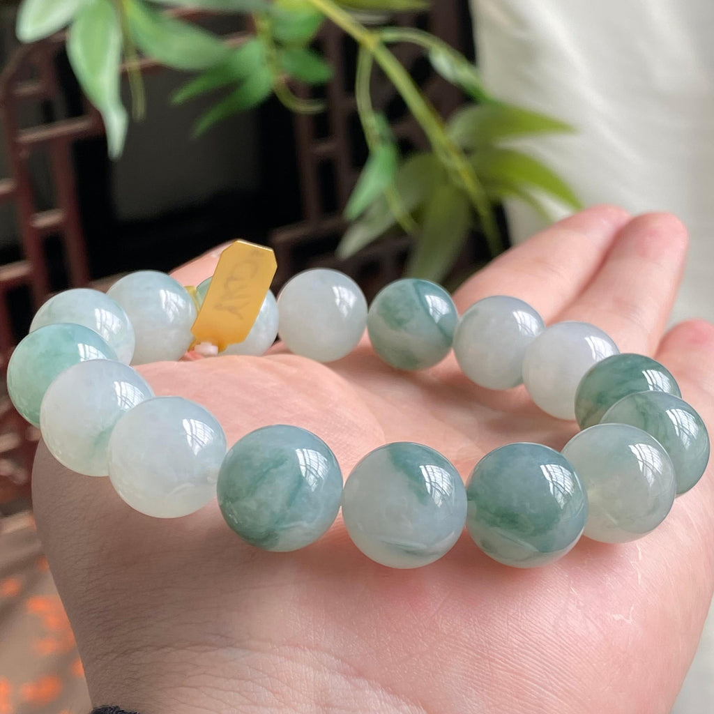 细糯种飘花单圈手串（16颗）（yc195184）