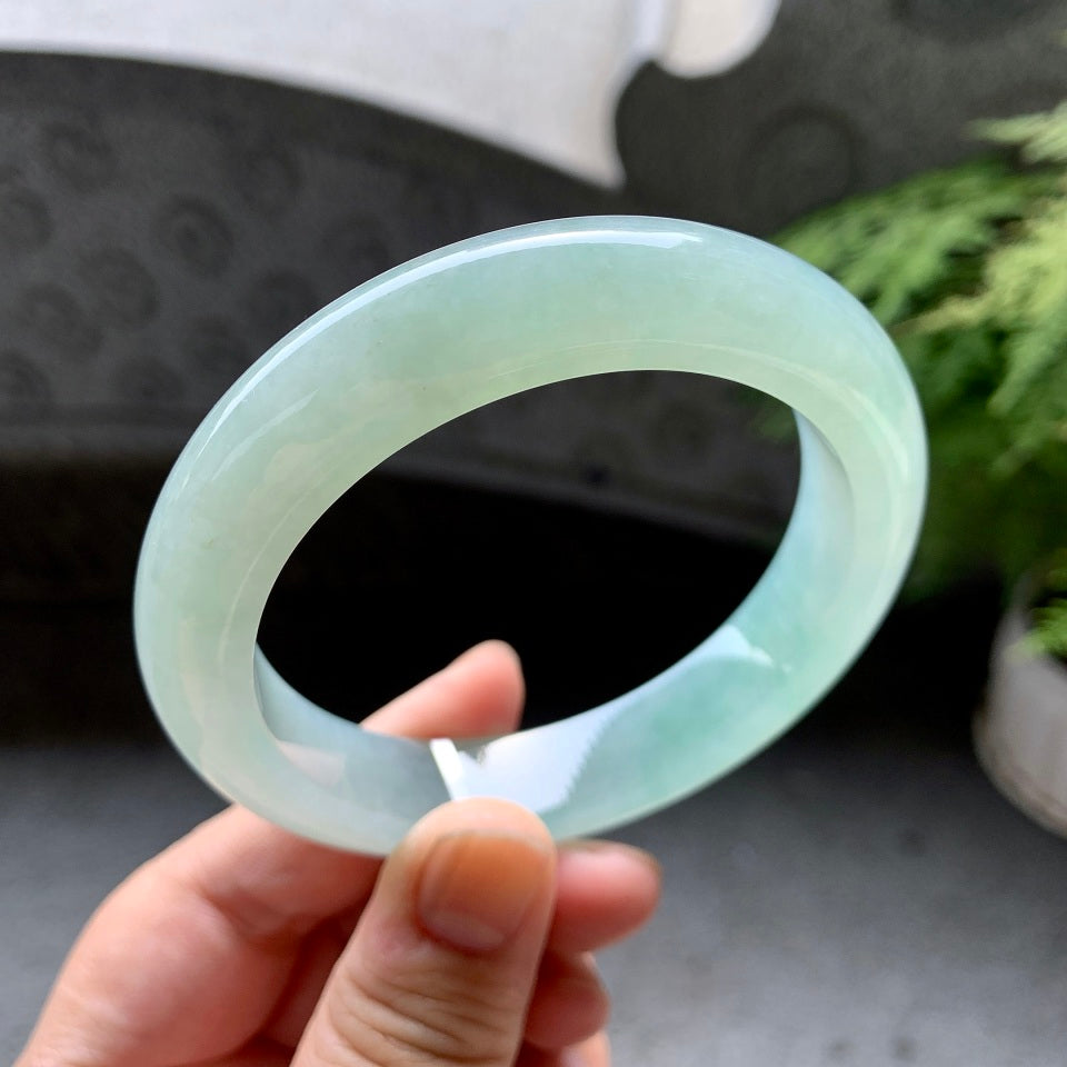 糯冰种晴水平安镯（59.6mm）（yc098117）