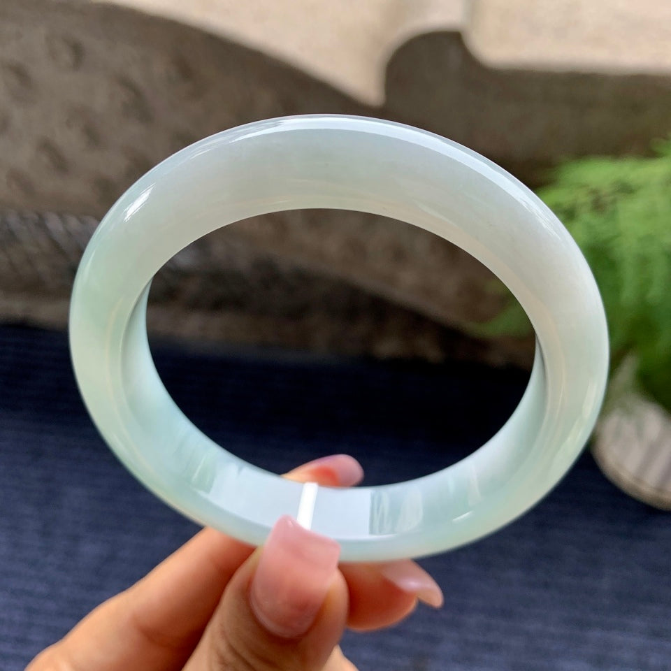 细糯种带色平安镯（58mm）（yc102675）