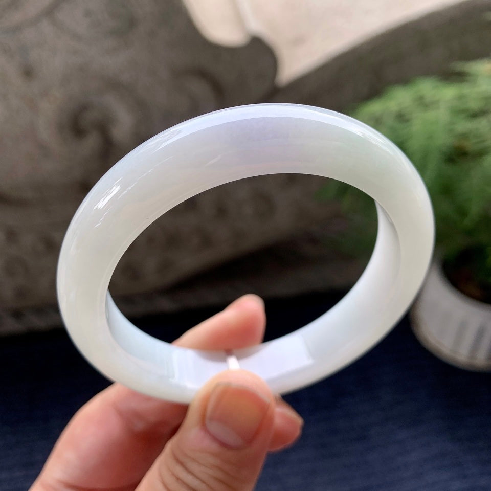 细糯种紫罗兰平安镯（58mm）（yc091746）