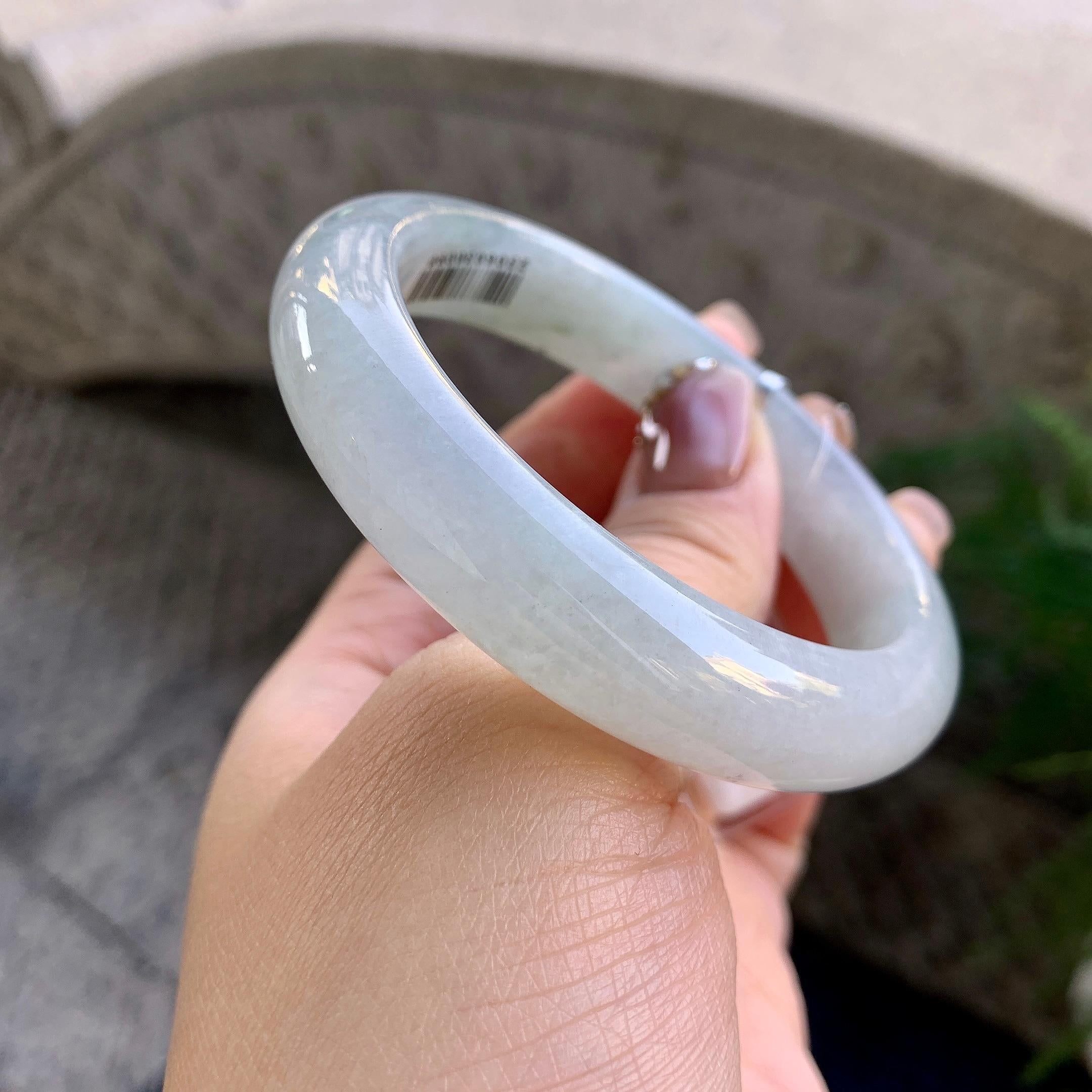 糯种无色平安镯（55.6mm）（yc275327）