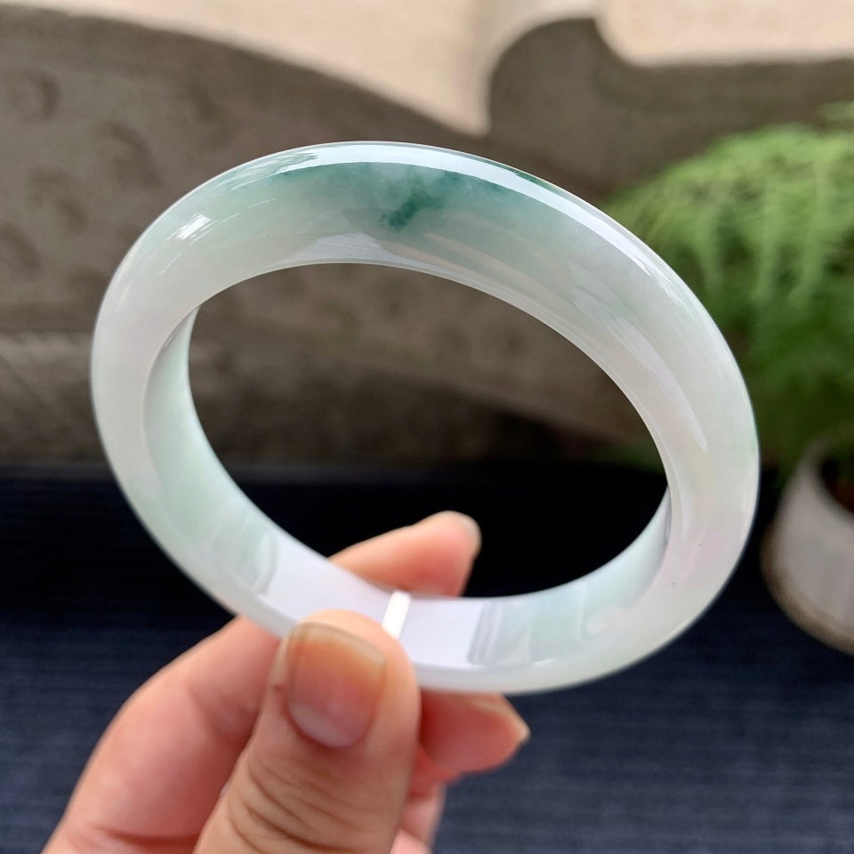 细糯种飘花平安镯（56mm）（yc088778）