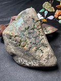 莫西沙开窗三彩飘花手镯料（yc502768）