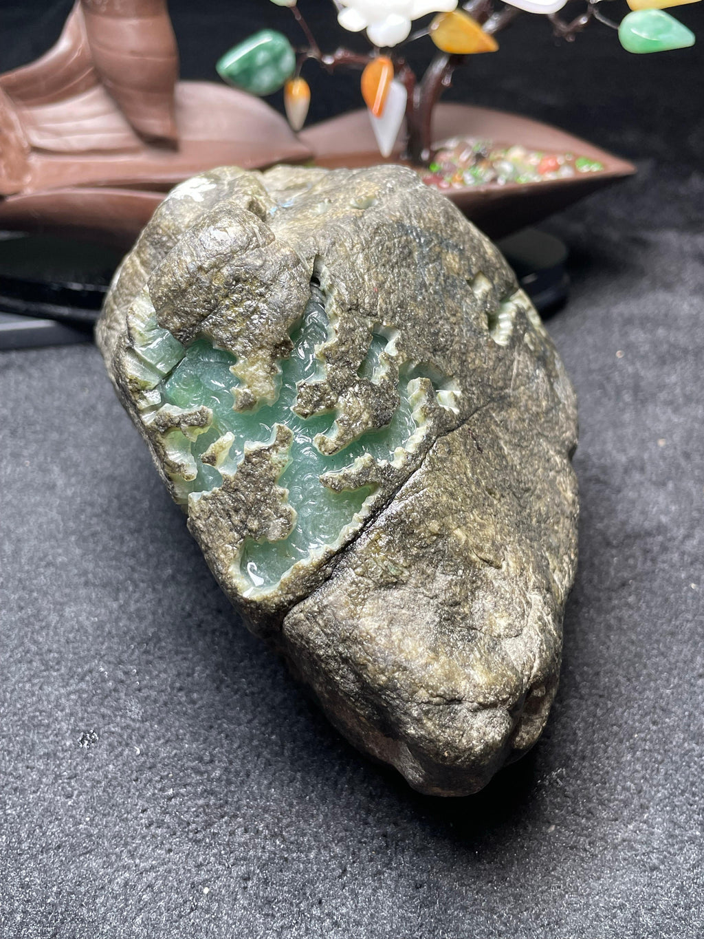 莫西沙冰底开窗三彩（yc504731）