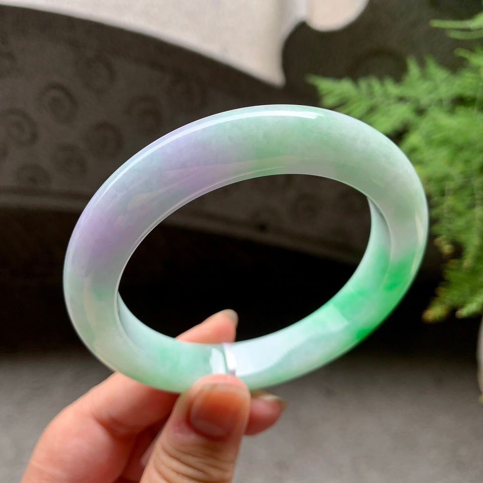 细糯种春彩平安镯（63mm）（yc097041）