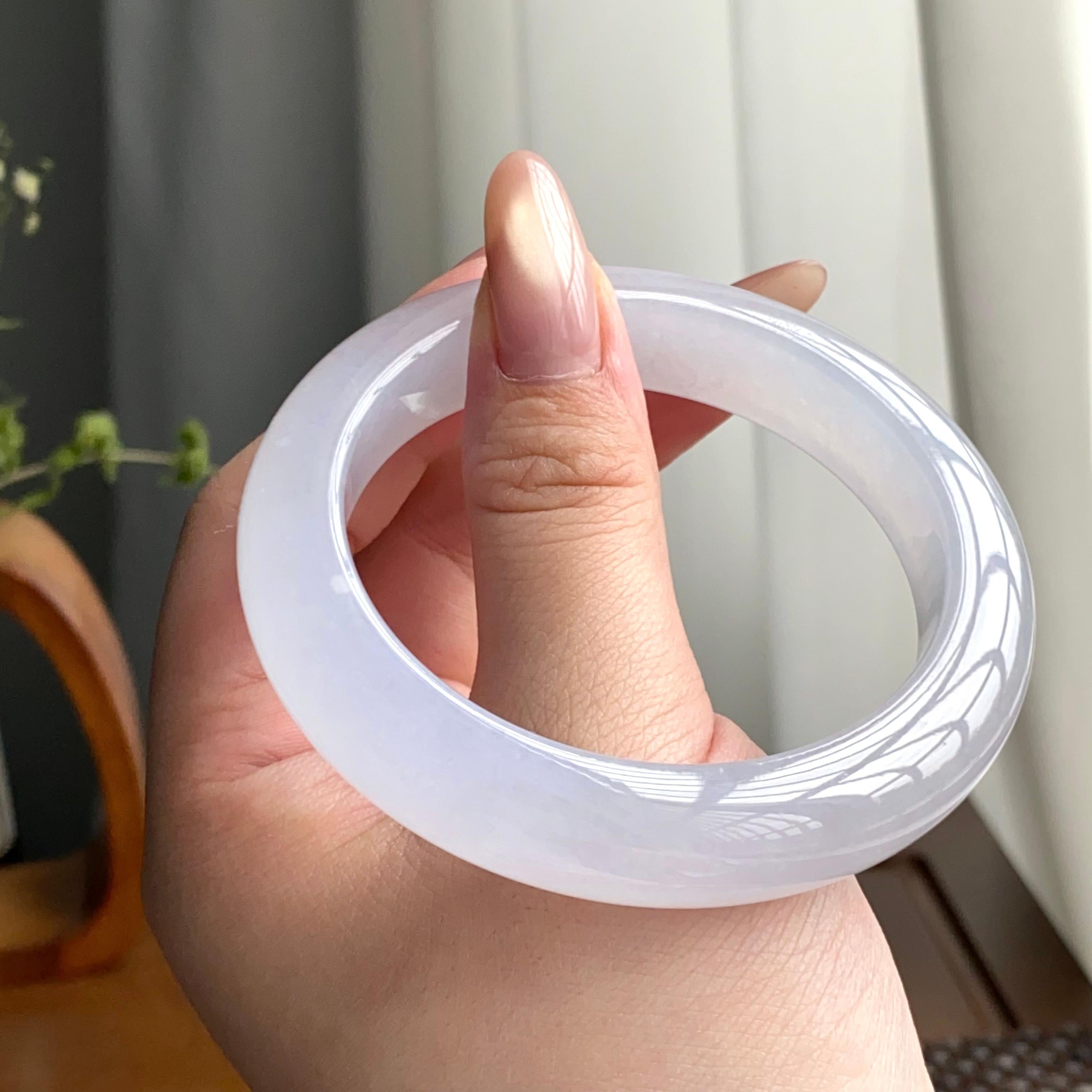 冰种白月光平安镯（56圈）（yc247639）