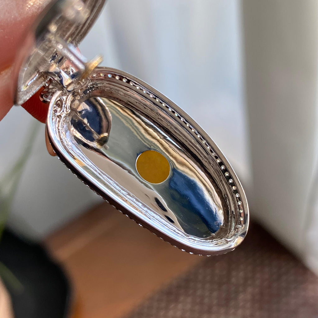 18k金钻镶冰种黄翡福瓜吊坠（yc266193）