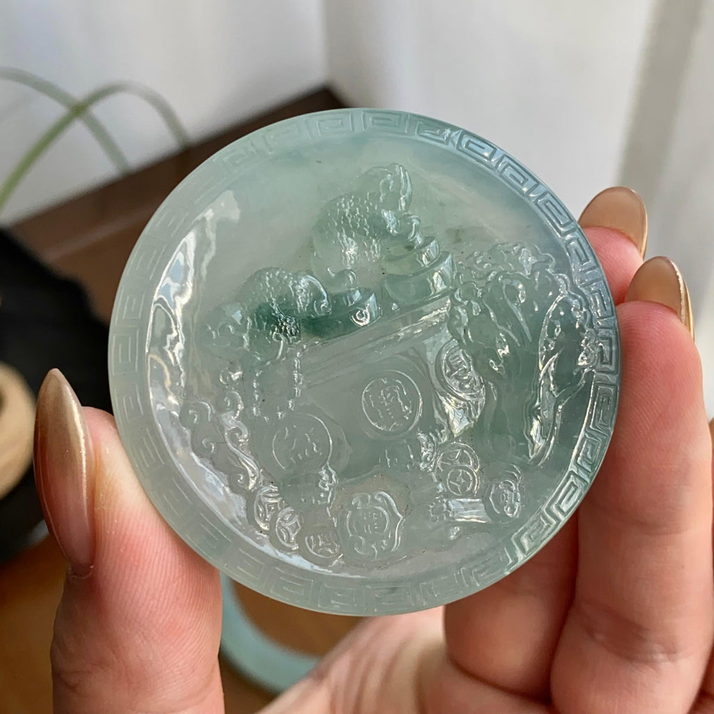 冰种晴底平安镯套装（58圈）（yc258997）