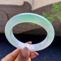 糯冰种晴水飘绿平安镯（60.2mm）（yc165884）