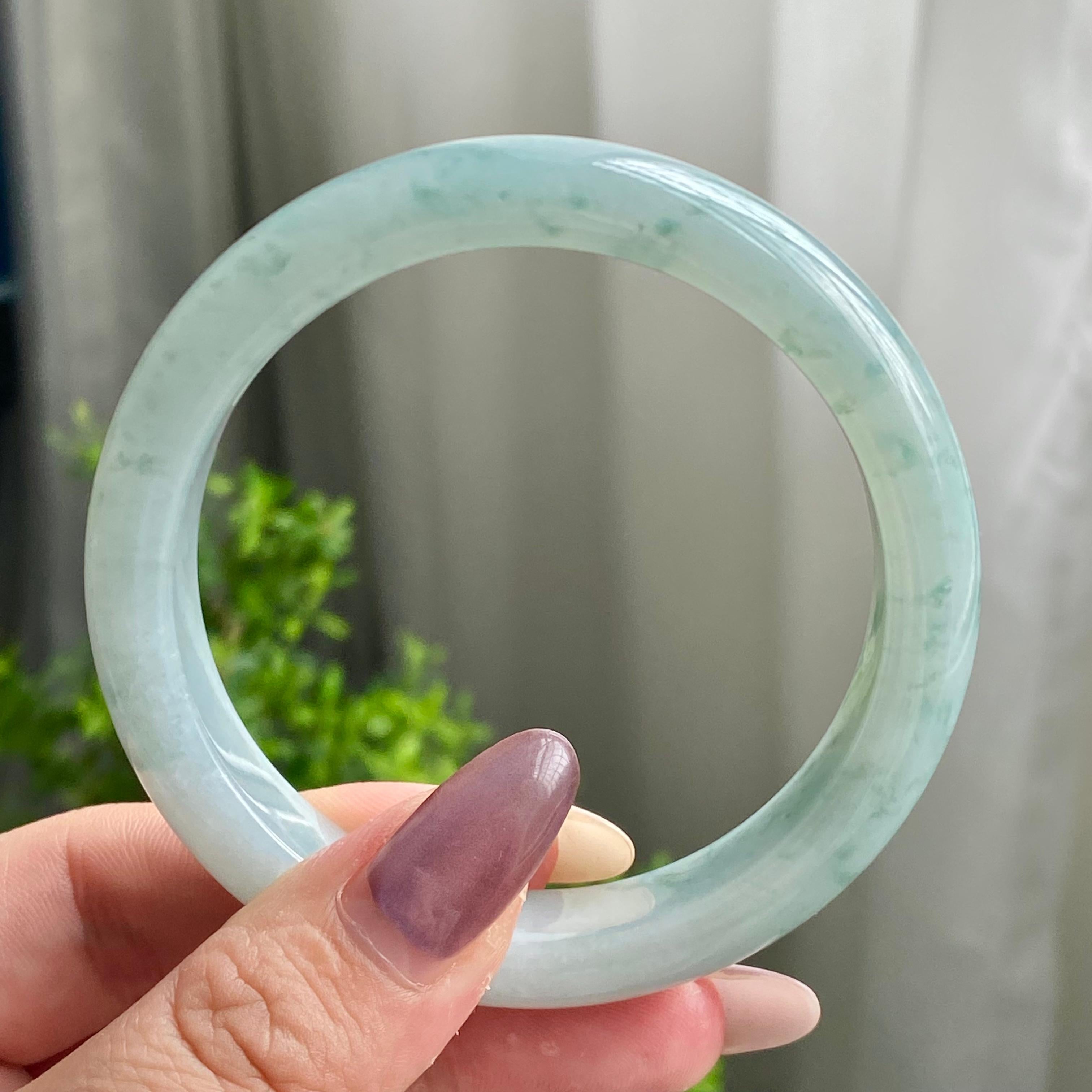 细糯种飘花平安镯（56圈）（yc202565）