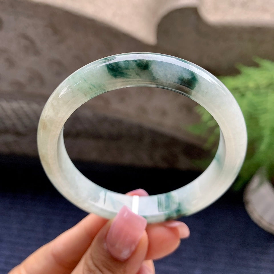 糯种飘花平安镯（55mm）（yc092187）