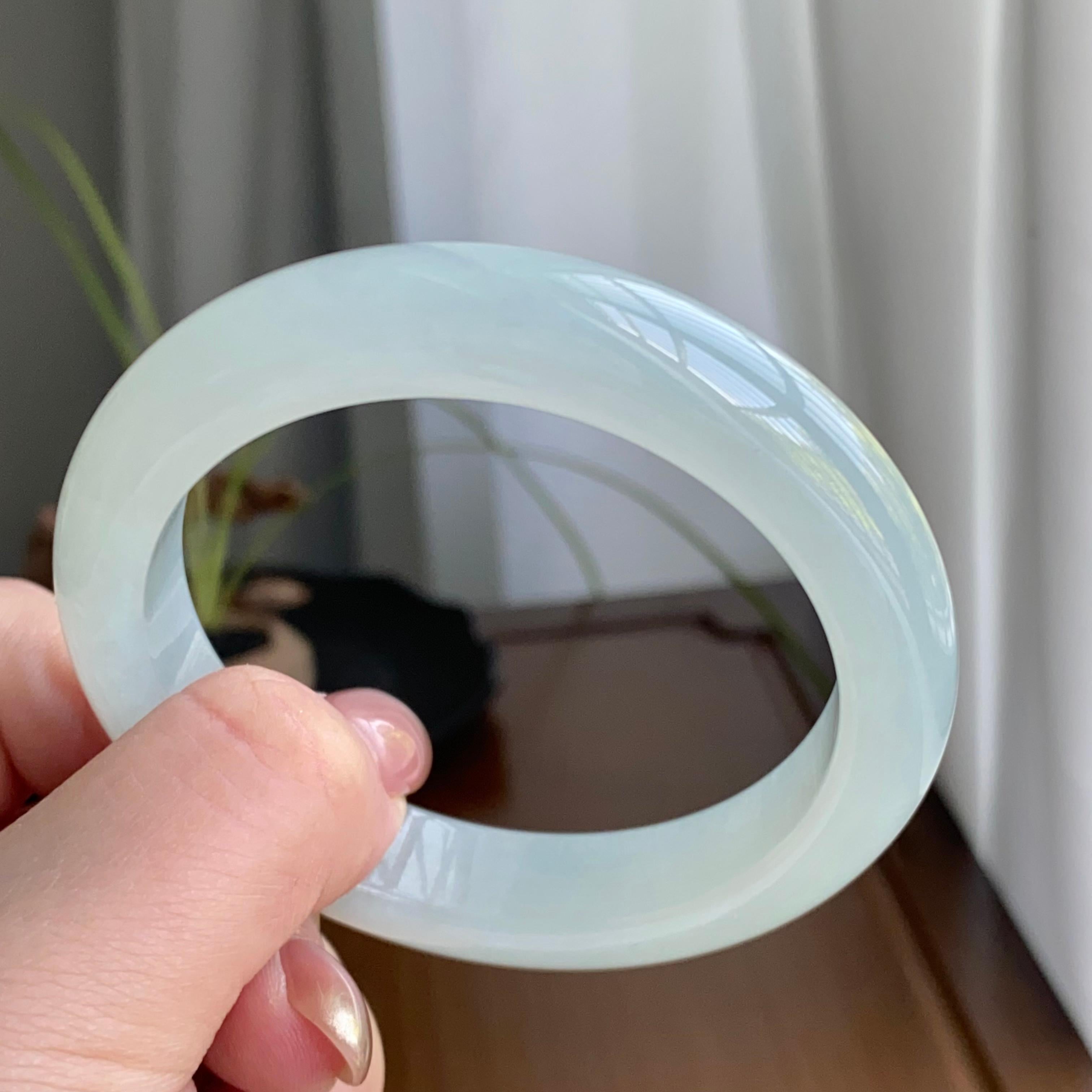 细糯种淡晴底平安镯（55圈）（yc258164）