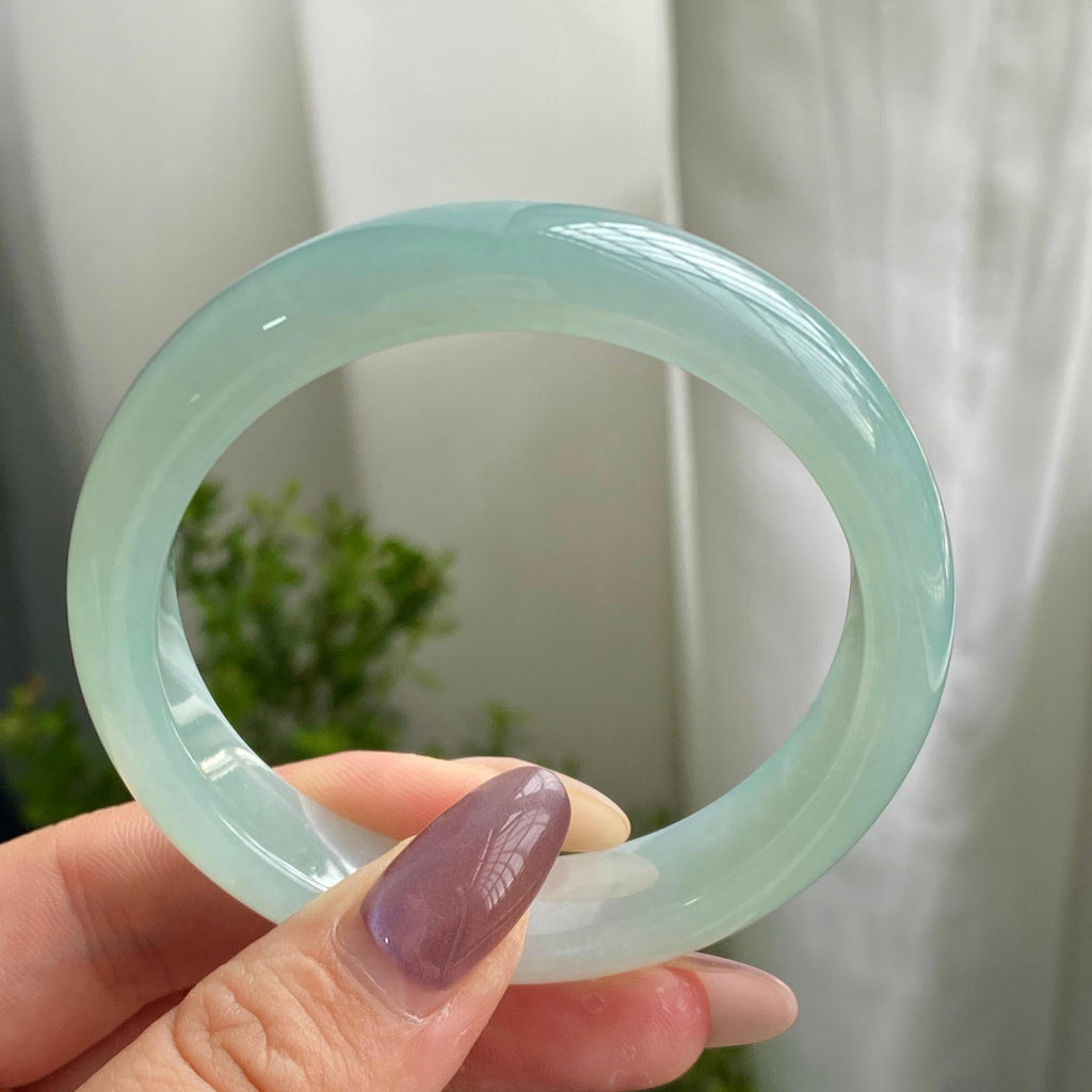 糯冰种晴底平安镯（53圈）（yc200540）