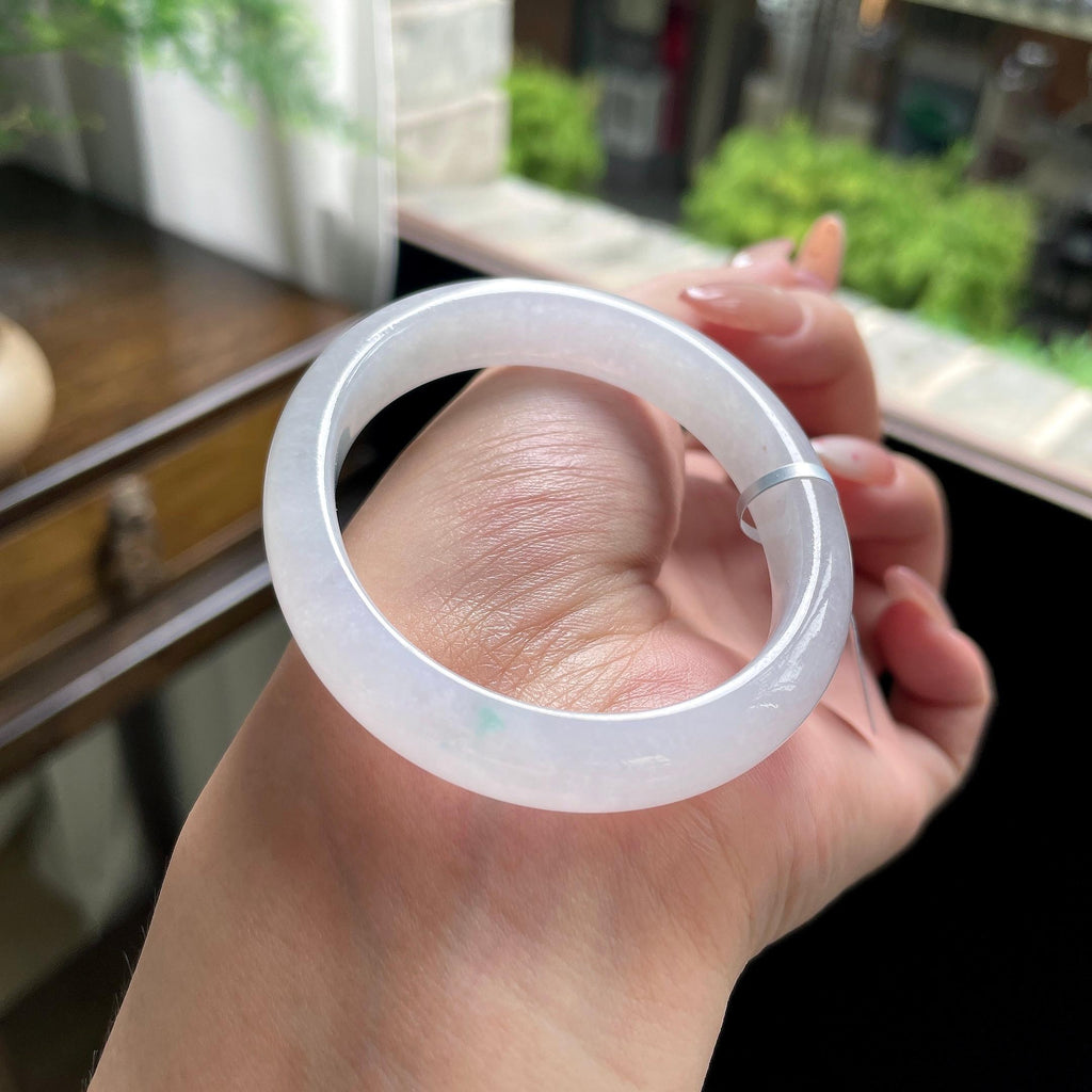 细糯种白月光飘绿贵妃 52圈 天然缅甸A货翡翠（yc696410）