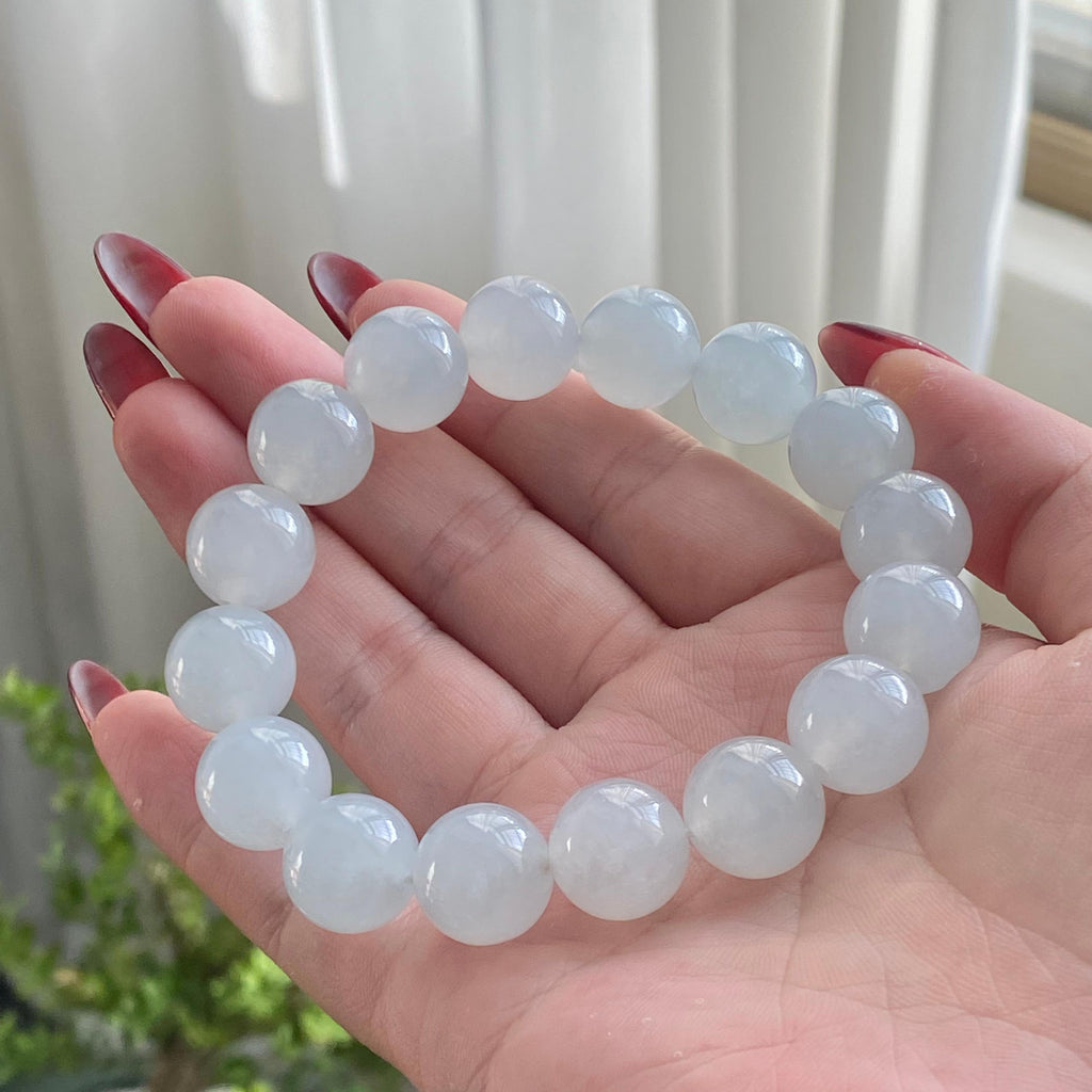 糯冰种白月光单圈手串（16颗）（yc213184）