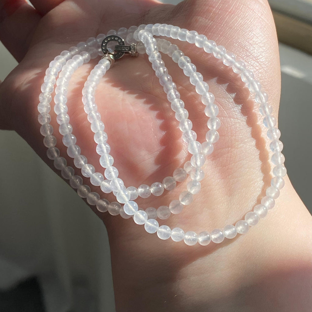 冰种白月光小米珠珠链（150颗）（yc213174）