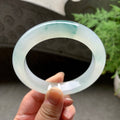 糯冰种飘花平安镯（61.7mm）（yc097043）