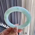 细糯种带底色飘花圆条手镯（56.8mm）（yc079224）
